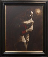 Lot 39 - * PETER HOWSON OBE, THE PUGILIST oil on canvas,...