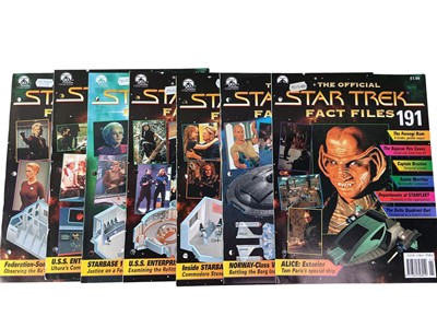 Lot 209 - GROUP OF STAR TREK FACT FILES
