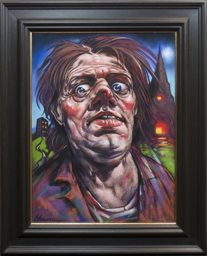 Lot 44 - * PETER HOWSON OBE, KNOW THYSELF pastel,...