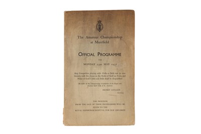 Lot 1750 - GOLFING INTEREST: OFFICIAL PROGRAMME