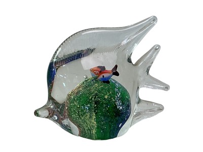 Lot 44 - THREE GLASS PAPERWEIGHTS