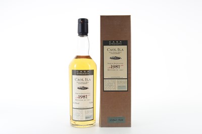 Lot 114 - CAOL ILA 1981 FLORA & FAUNA CASK STRENGTH