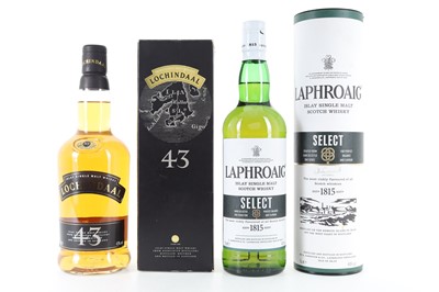 Lot 130 - LOCHINDAAL 10 YEAR OLD AND LAPHROAIG SELECT