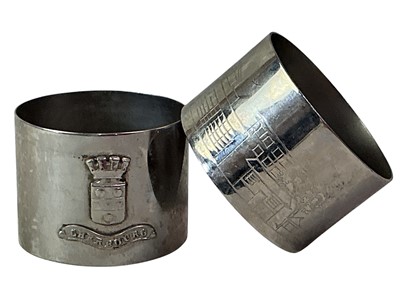 Lot 40 - GROUP OF NAPKIN RINGS