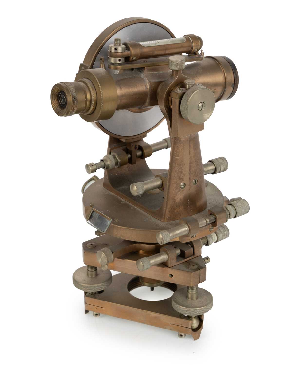 Lot 1028 - BRASS THEODOLITE