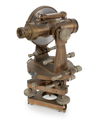 Lot 1028 - BRASS THEODOLITE