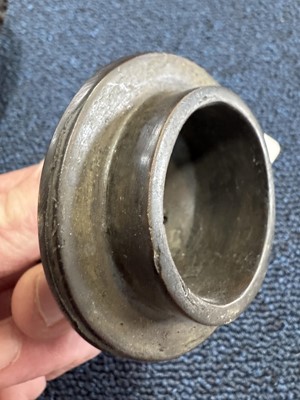 Lot 782 - CHINESE CINNABAR LIDDED JAR