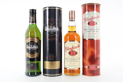 Lot 138 - GLENFARCLAS 10 YEAR OLD AND GLENFIDDICH 12 YEAR OLD
