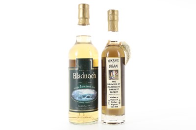 Lot 142 - BLADNOCH 15 YEAR OLD AND AIKEN'S DRAM 15 YEAR OLD 35CL