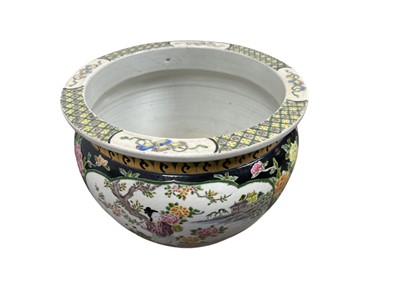 Lot 50A - CHINESE FAMILLE NOIRE FISHBOWL