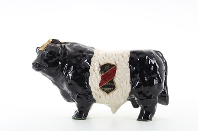 Lot 250 - RUTHERFORD'S BELTED GALLOWAY CERAMIC BULL DECANTER