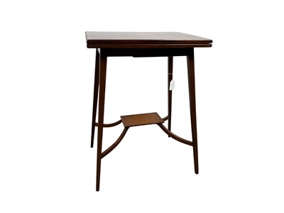 Lot 1363 - EDWARDIAN INLAID MAHOGANY TURN OVER TABLE