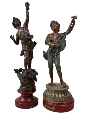 Lot 180 - TWO SPELTER FIGURES