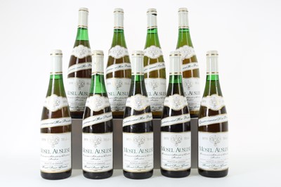 Lot 436 - NINE BOTTLES OF MOSEL AUSLESE 1979 REISLING