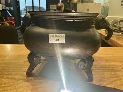 Lot 784 - CHINESE BRONZE CENSER
