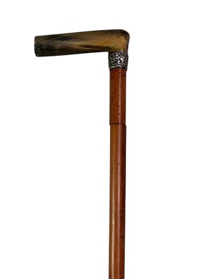 Lot 70 - VICTORIAN SILVER COLLARED SWORDSTICK