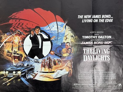 Lot 309 - JAMES BOND THE LIVING DAYLIGHTS (1987) BRITISH QUAD FILM POSTER