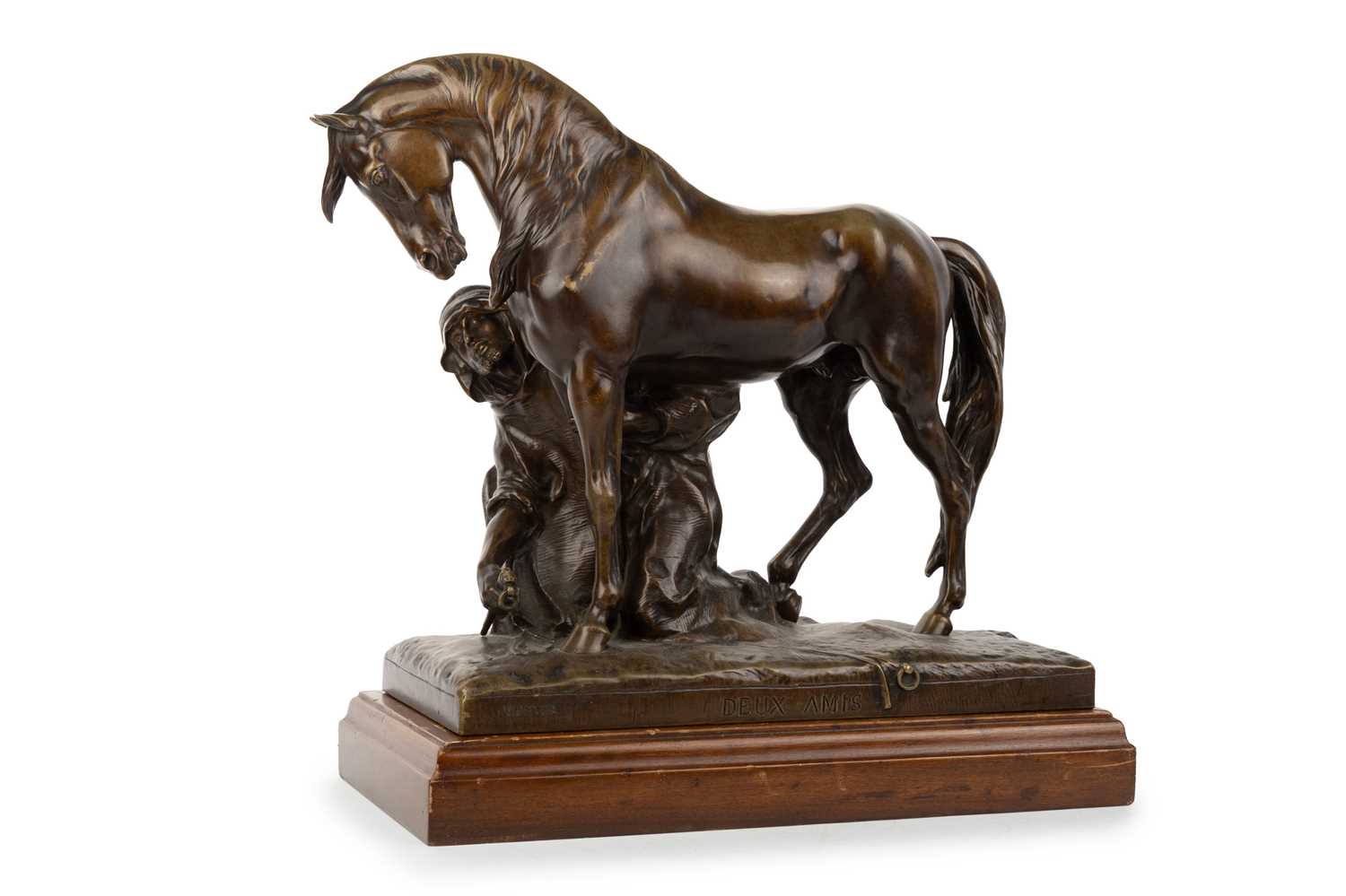 Lot 1771 - BRONZE FIGURE GROUP