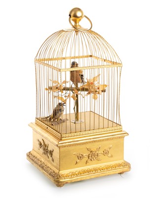 Lot 1380 - VICTORIAN MECHANICAL BIRD AUTOMATON