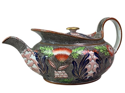 Lot 297 - WEDGWOOD TEAPOT AND CREAM JUG