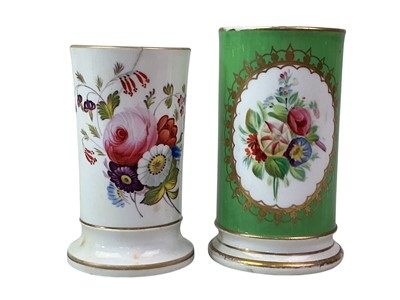 Lot 298 - TWO VICTORIAN PORCELAIN SPILLS