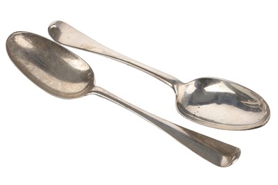 Lot 32 - TWO SCOTTISH PROVINCIAL SILVER TABLE SPOONS