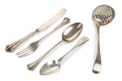 Lot 34 - GEORGE IV SILVER SIFTER SPOON