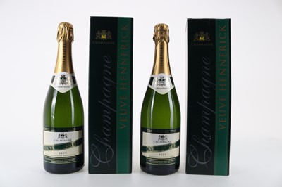 Lot 12 - TWO BOTTLES OF VEUVE HENNERICK BRUT