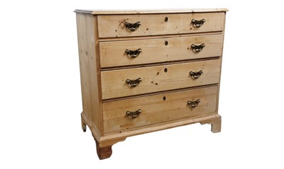 Lot 336 - PINE CHEST OF DRAWERS