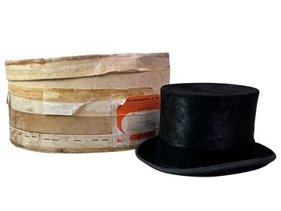 Lot 340 - BLACK SILK TOP HAT