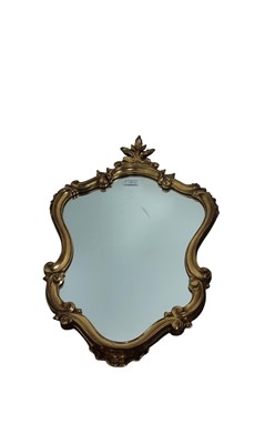 Lot 97 - GILT FRAMED WALL MIRROR