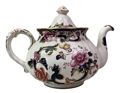 Lot 116 - MASON'S FLORAL DESIGN TEAPOT