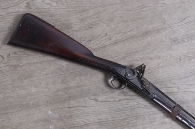 Lot 1188 - FLINTLOCK RIFLE