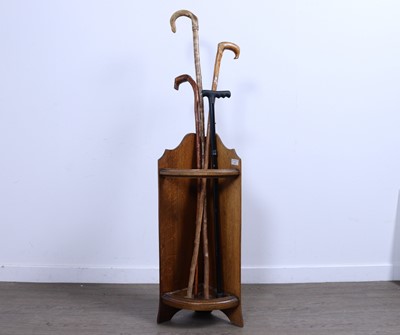 Lot 327 - OAK CORNER STICK STAND