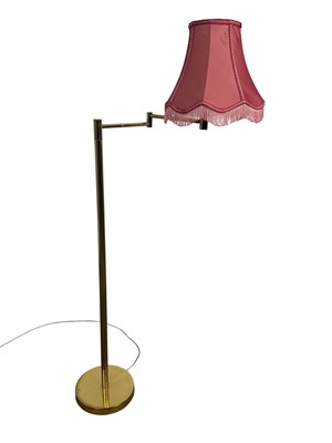 Lot 333 - BRASS ADJUSTABLE FLOOR LAMP