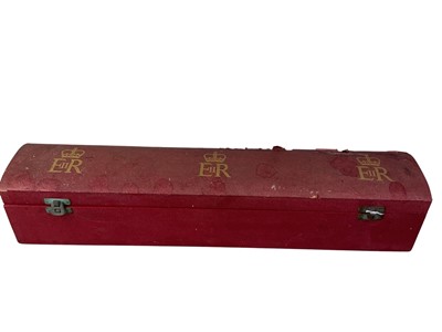 Lot 324 - QUEEN ELIIZABETH II BRANDED SCROLL BOX