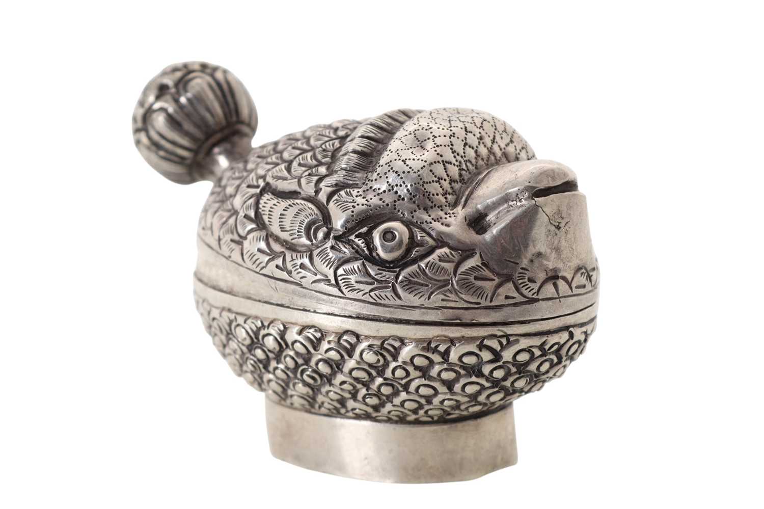 Lot 819 - NOVELTY OMANI SILVER BOX