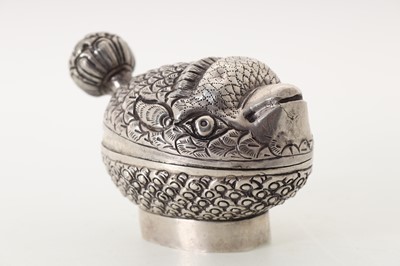 Lot 819 - NOVELTY OMANI SILVER BOX
