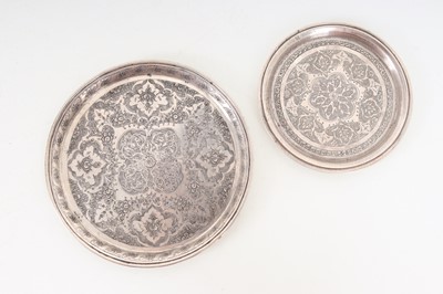 Lot 827 - GROUP OF IRANIAN SILVER