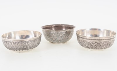 Lot 827 - GROUP OF IRANIAN SILVER