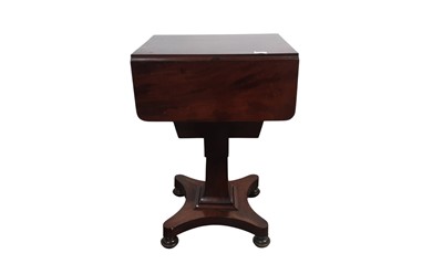 Lot 1242 - VICTORIAN MAHOGANY DROP LEAF SIDE TABLE