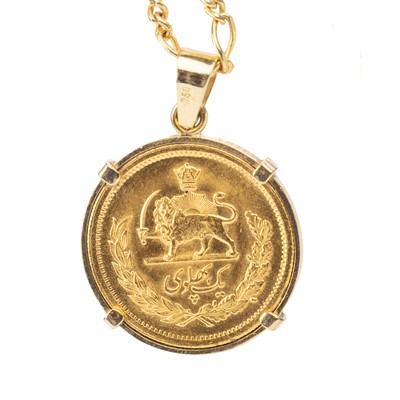 Lot 1 - PERSIAN GOLD COIN ON CHAIN