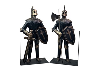 Lot 368 - PAIR OF IRON FIGURAL BOOKENDS