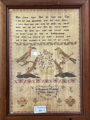 Lot 461 - GEORGE III STYLE SAMPLER