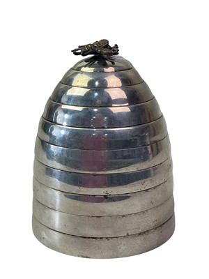 Lot 525 - KENNETH TURNER SILVER PLATED CANDLE HOLDER