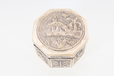 Lot 839 - GROUP OF CHINESE AND INDIAN WHITE METAL BOXES