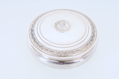 Lot 840 - INDIAN LIDDED SILVER BOX