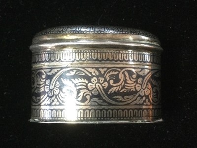 Lot 841 - GROUP OF ASIAN WHITE METAL WARES