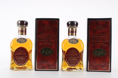 Lot 8 - TWO 50CL BOTTLES OF CARDHU 12 YEAR OLD