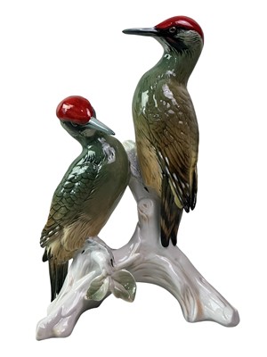 Lot 551 - KARL ENS GROUP OF WOODPECKERS